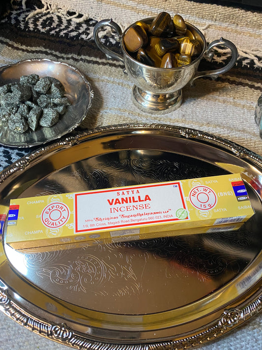 Vanilla Satya Incense Sticks 15 Gram Pack