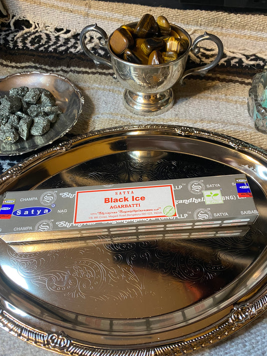 Black Ice Satya Incense 15 Gram Pack