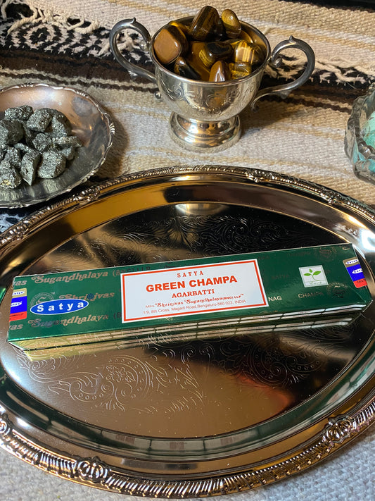 Green Champa Satya Incense15 Gram Pack