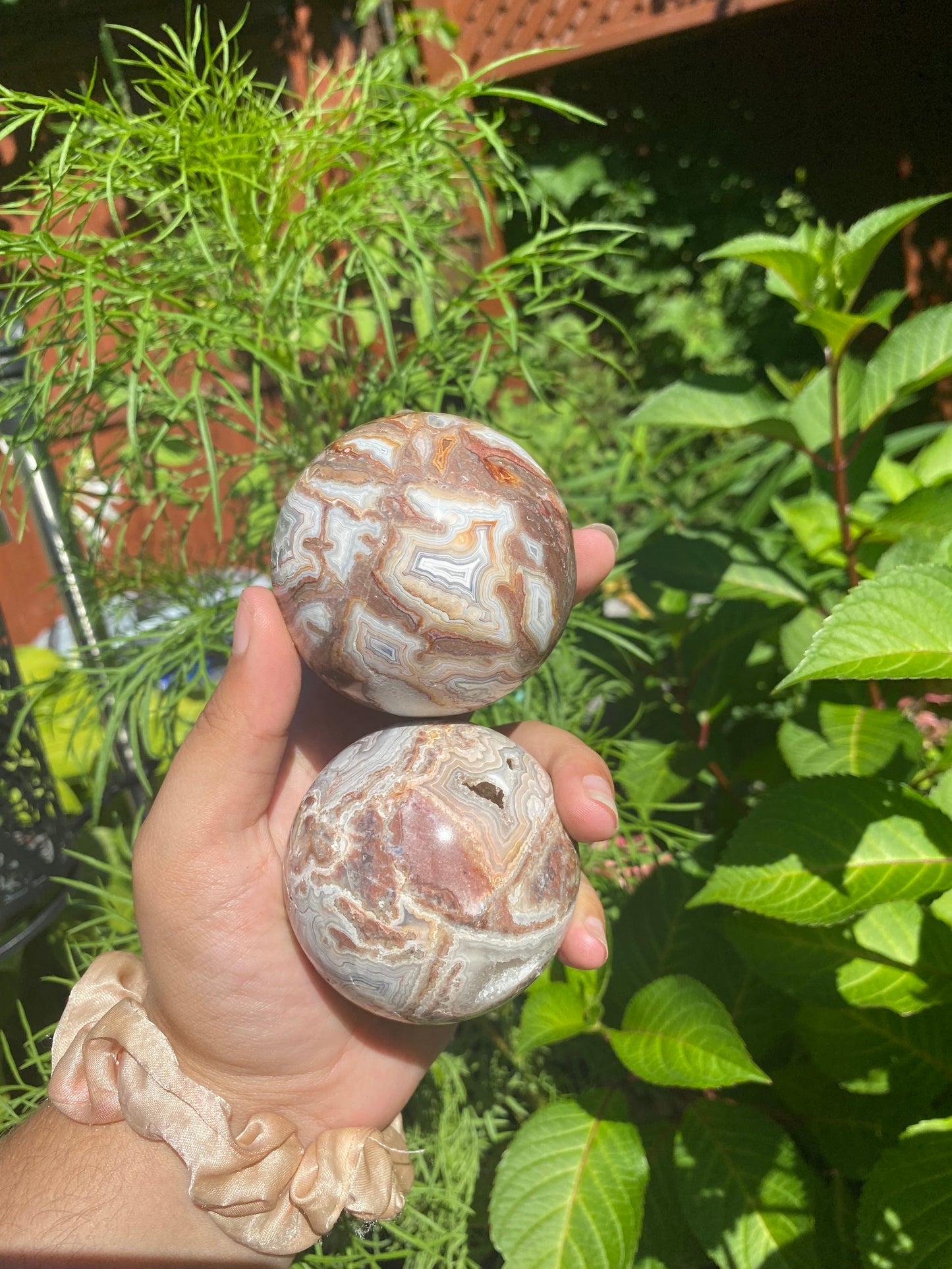 Mexican Lace Agate Spheres