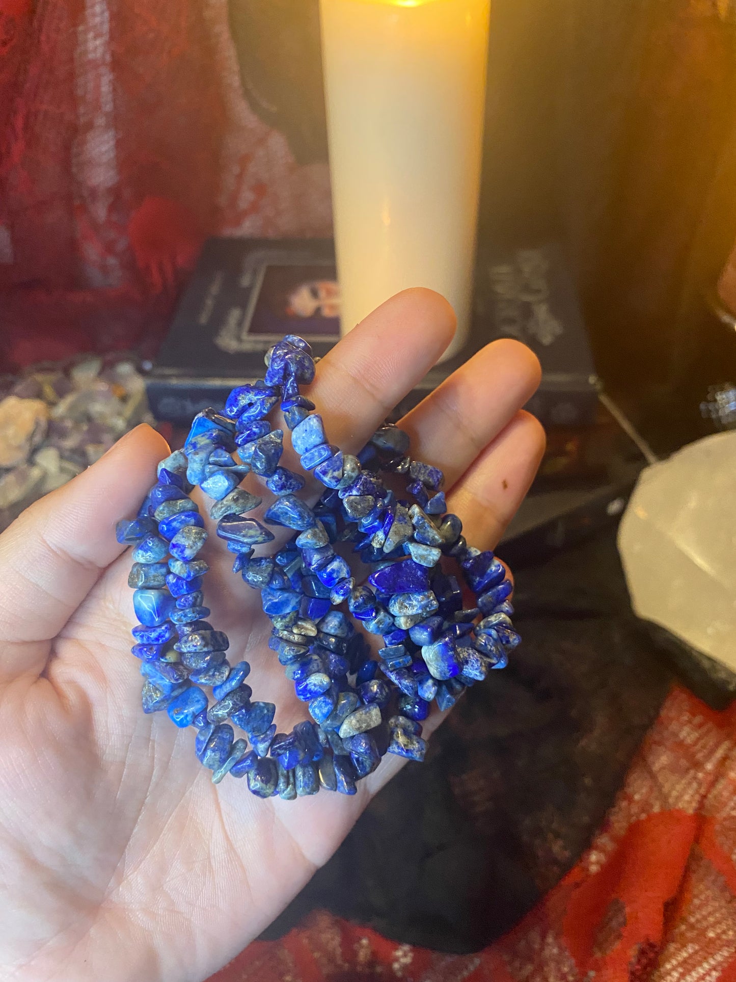 Lapis Lazuli Chip Bracelet